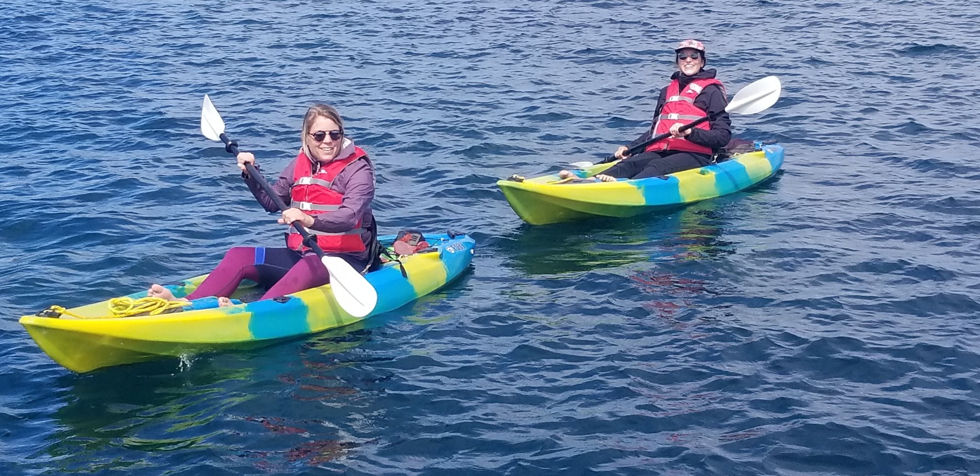 Kayak rentals in Tobermory Harbour Ontario